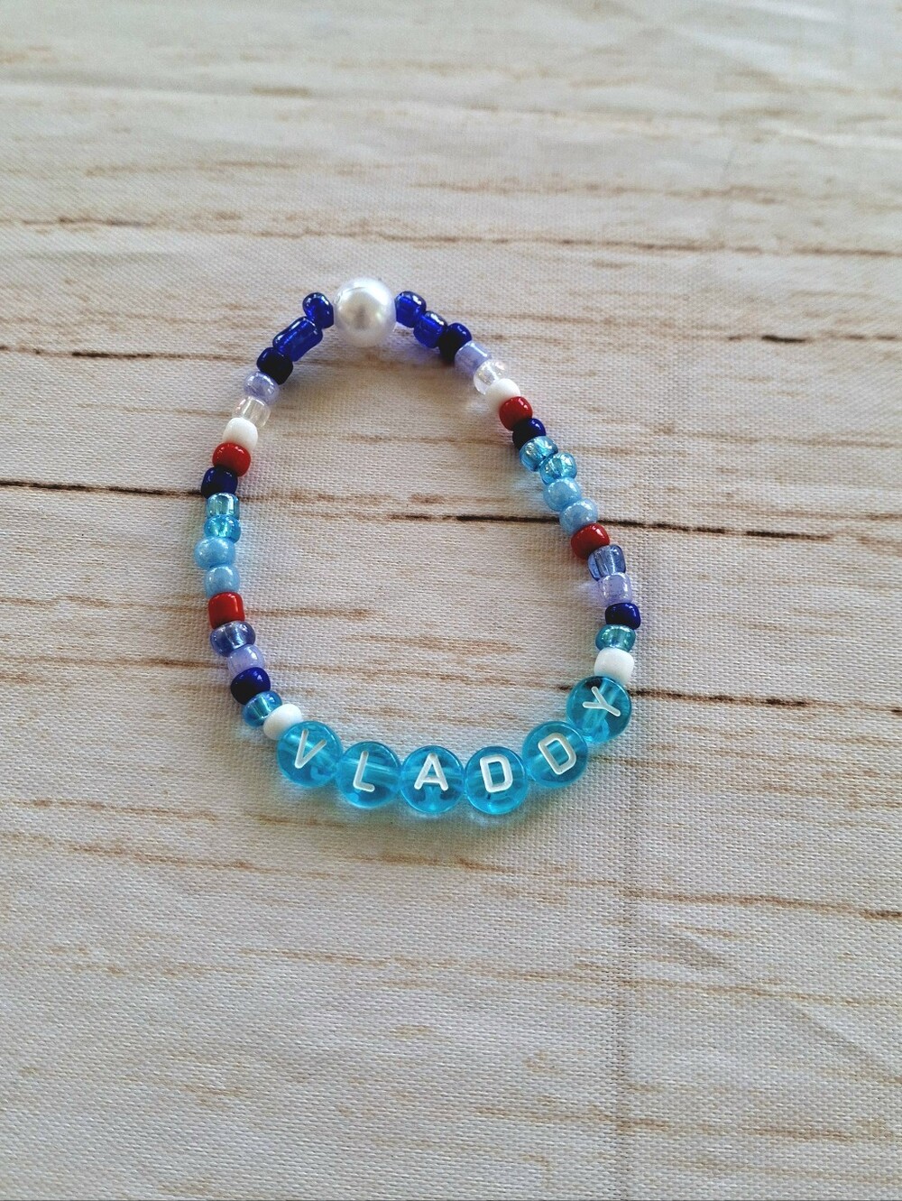 Baseball Friendship Bracelet Beaded Vladdy Fan Accessory New Handmade